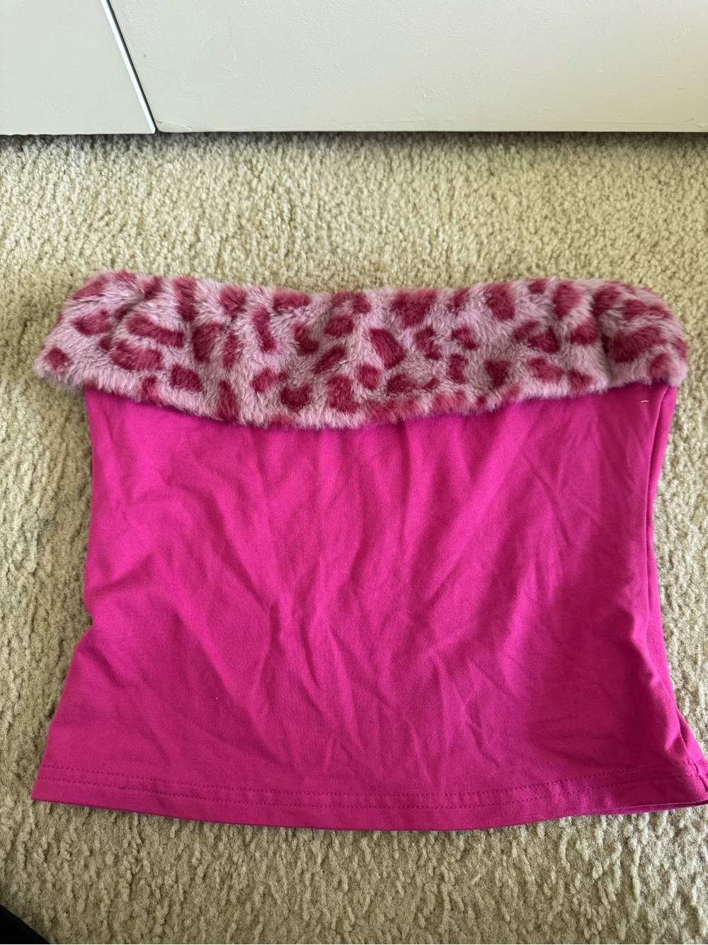 Rave Leopard Print Tube Top, Shorts, & Leg Warmers Set